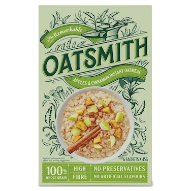 Oatsmith Apples and Cinnamon Instant Oatmeal, 270g