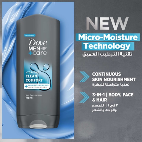 Dove Men+Care  Hydrating Cleanser   Clean Comfort  250ml