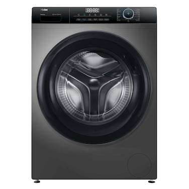 Haier Front Load Washer and Dryer HWD90-BP14929S6, 9/6 kg, Inverter Motor, 1400 rpm, Stainless Steel, Starry Silver