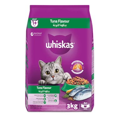 Whiskas Tuna Dry Cat Food, Bag of 3Kg