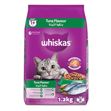 Whiskas Tuna Dry Cat Food, Bag of 1.2Kg