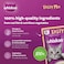 Whiskas Tasty Mix Wet Cat Food, Tuna Salmon with Spinach in Jelly, Pack of 24x70g