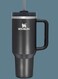Quencher H2.0 FlowState Vacuum Insulated Tumbler &acirc;&euro;&ldquo; 40oz Black Stainless Steel Travel Mug with Lid &amp; Straw &acirc;&euro;&ldquo; Double-Walled Leakproof Design, Keeps Drinks Hot for 7 Hours &amp; Cold for 24 Hours &acirc;&euro;&ldquo; Durable, Portable &amp; Ideal for On-the-Go Hydration