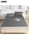 3-Piece of Ice Silk Cooling Bedding Set,Extreme Heat Cooling Bedding Set,Anti-Slip Latex Cool Silk Bed Cover with Pillowcases,for Summer Heat,Breathable Sheets,Night Sweat Relief,200*220CM,Grey