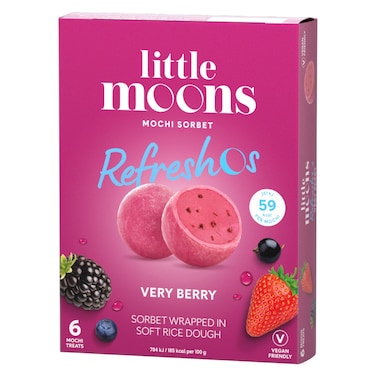 Little Moons Very Berry Flavoured Mochi Sorbet, 192g