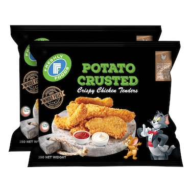 Freshly Foods Potato Crusted Crispy Chicken Fillet Tenders, 350g Pack of 2