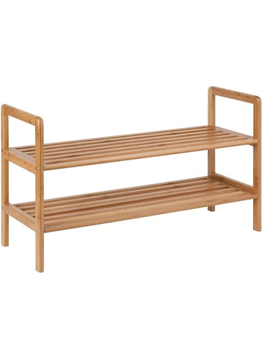 Honey-Can-Do SHO-09204 Bamboo 2-Tier Shoe Shelf