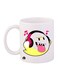 Super Mario Printed Mug White/Pink/Yellow 12ounce