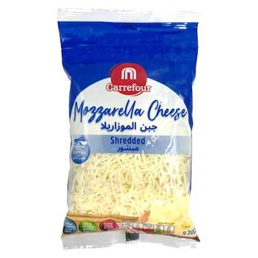 Carrefour Shredded Mozzarella Cheese, 200g