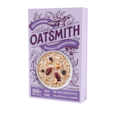 Oatsmith Raisin, Date &amp; Cashew Instant Oatmeal 270g