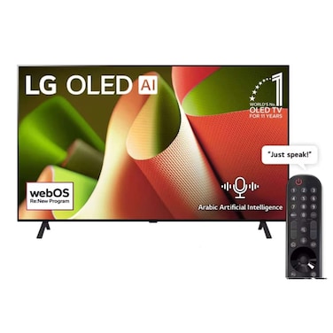 إل جي أوليد B4 55 إنش 4K تلفزيون ذكي AI جهاز تحكم عن بعد سحري دولبي فيجن ويب أو أس24 2026