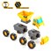 Cattoysofficial Cat Construction Mix And Match Deluxe Preschool Vehicle Set