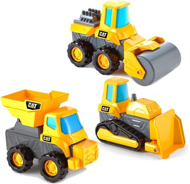 Cattoysofficial Cat Construction Mix And Match Deluxe Preschool Vehicle Set