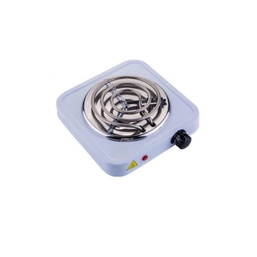Portable Single Electric Hot Plate 1000W with 5 Temperature Levels and Compact Cooking Design