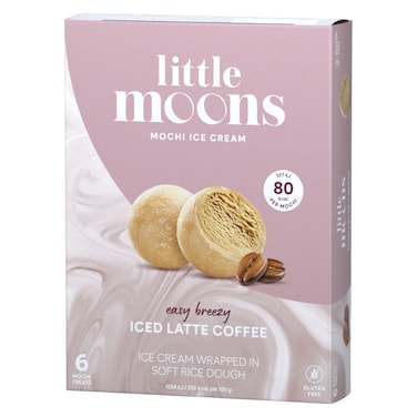 ليتل مونز آيس كريم موتشي بنكهة قهوة لاتيه مثلجة، 192 غرام