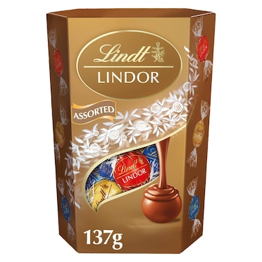 Lindt Lindor Assorted Truffles Cornet, 137g