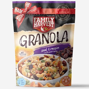 Family Harvest Granola Seed and Raisin, 250g