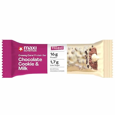 Maxi Nutrition Creamy Core Chocolate Cookie and Milk Protein Bar, 45g
