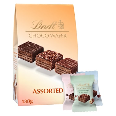 Lindt Assorted Choco Wafer Sharing Bag, 138g