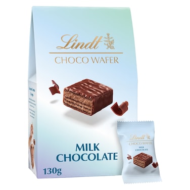 Lindt Milk Chocolate Choco Wafer Sharing Bag, 130g