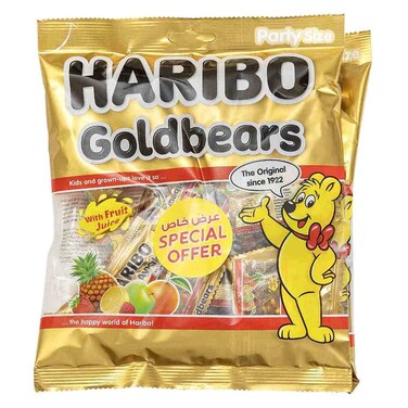 Haribo Goldbears Gummy Mini Maxi Bag, 200g Pack of 2