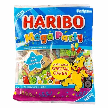 Haribo Mega Gummy Party Bag, 200g Pack of 2