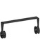 Paroto Black Paper Towel Holder, One Hand Tear Adhesive Paper Towel Holder Under Cabinet with Ring Spring, Stainless Steel Paper Towel Holder Wall Mount for Kitchen Bathroom