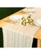 Cheesecloth Table Runner Beige Wedding Decor Arch Draping, Gauze Fabric Table Runner Long Boho Rustic Dining Table Decorations for Wedding, Birthday Party, Bridal Shower Cheese Cloth Fabric (90x300cm)