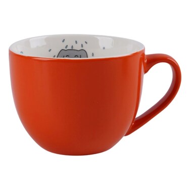 نيو بون شاينا كوب  بنقشة كلب  450 ملل - أحمر