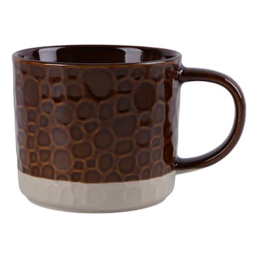 Stoneware Hammertone Mug Brown 450ml