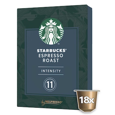 Starbucks Espresso Roast Coffee Pods 18 Pods, 101g