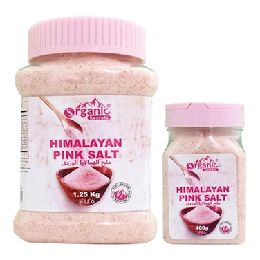 Organic Secrets Himalayan Pink Salt Jar 1.25kg+400g