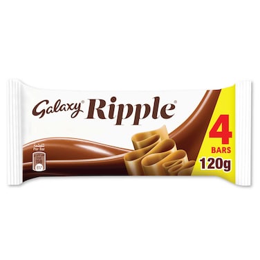 Galaxy Chocolate Ripple Chocolate Bar, Pack of 4x30g