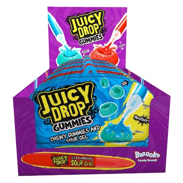 Bazooka Juicy Drop Gummies Pen, 57g Pack of 12