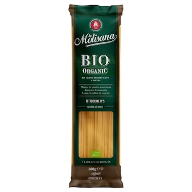La Molisana Number 5 Bio Organic Trafilata Al Bronzo Fettuccine, 500g