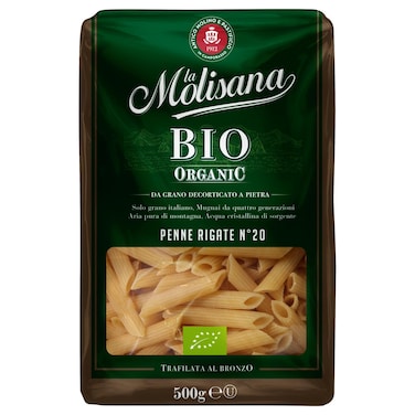 La Molisana Number 20 Bio Organic Trafilata Al Bronzo Penne Rigate, 500g
