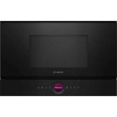 Bosch Built-In Microwave Oven, 21L, Digital Control Ring, TFT Touch Display, AutoPilot 10 Programs, 900W, Stainless Steel Interior - BEL7321B1M Black
