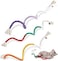Azonee 3 PCS Cotton Rope Cat Toys for Indoor Cats, Cat Chew Toy for Teeth Cleaning Interactive Cat Rope Toys with Silvervine Fruit for Cats and Kittens, Handmade Pet Chew Toys for Teeth Cleaning