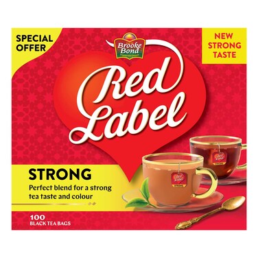 Brooke Bond Red Label Strong Black 100 Tea Bags