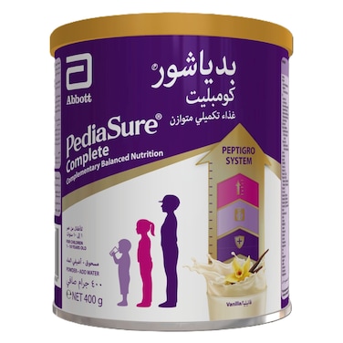 Pediasure Peptigro System Complete Balanced Nutrition, Vanilla, 1-10 Years, 400g