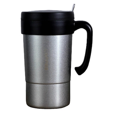 Stainless Steel Coffee Mug Silver 580ml 7.5x15.8cm
