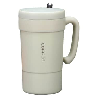 Stainless Steel Coffee Mug White 580ml 7.5x15.8cm