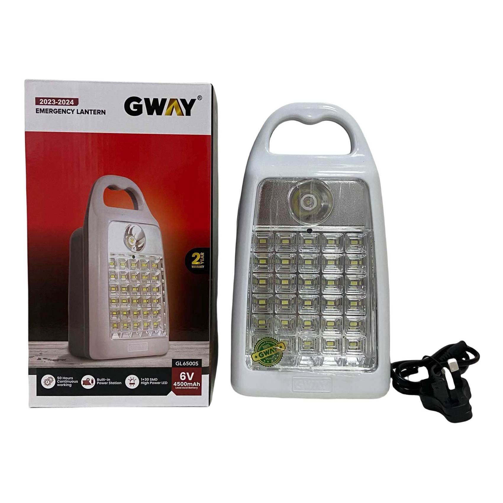 Buy GWay USB Rechargeable Emergency LED Lantern 6V 4500mAh Online