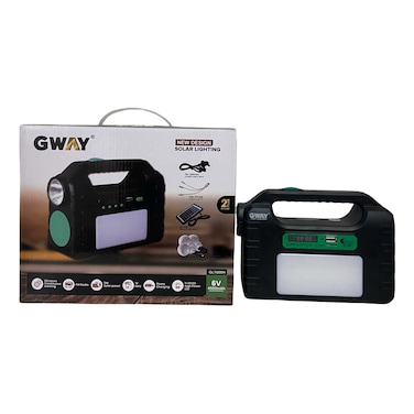 جي واي مصباح طوارئ  قابل لإعادة الشحن  USB مزود بـ 30 ضوء أل إي يدي  مع لمبة أل إي دي  6 فولت 4500 مللي أمبير في الساعة