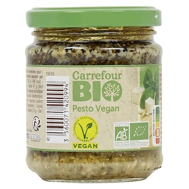 Carrefour Bio Vegan Green Pesto 185g