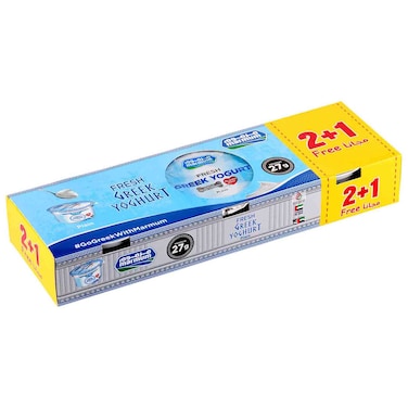 Marmum Fresh Greek Yogurt, Plain, 150g, Pack of 3
