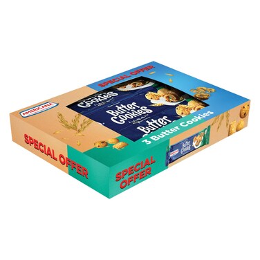 أمريكانا كوكيز بالزبدة، 100 غرام، حزمة من 3