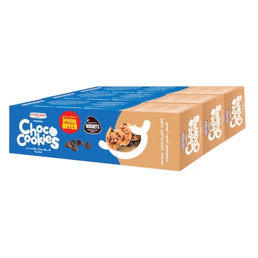 أمريكانا كوكيز رقائق الشوكولاته الأصلية، 100 غرام، حزمة من 3