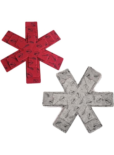 MRTURK REVHQ Pan Pot Protectors, Larger &amp; Thicker Pan Protector with Stars, Set of 6 and 5 Different Sizes, Pot Divider Pads for Protecting and Separating Your Cookware