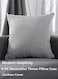 4-Piece Decorative Throw Pillow Case Cushion Cover Light Grey 45 x 45 cm